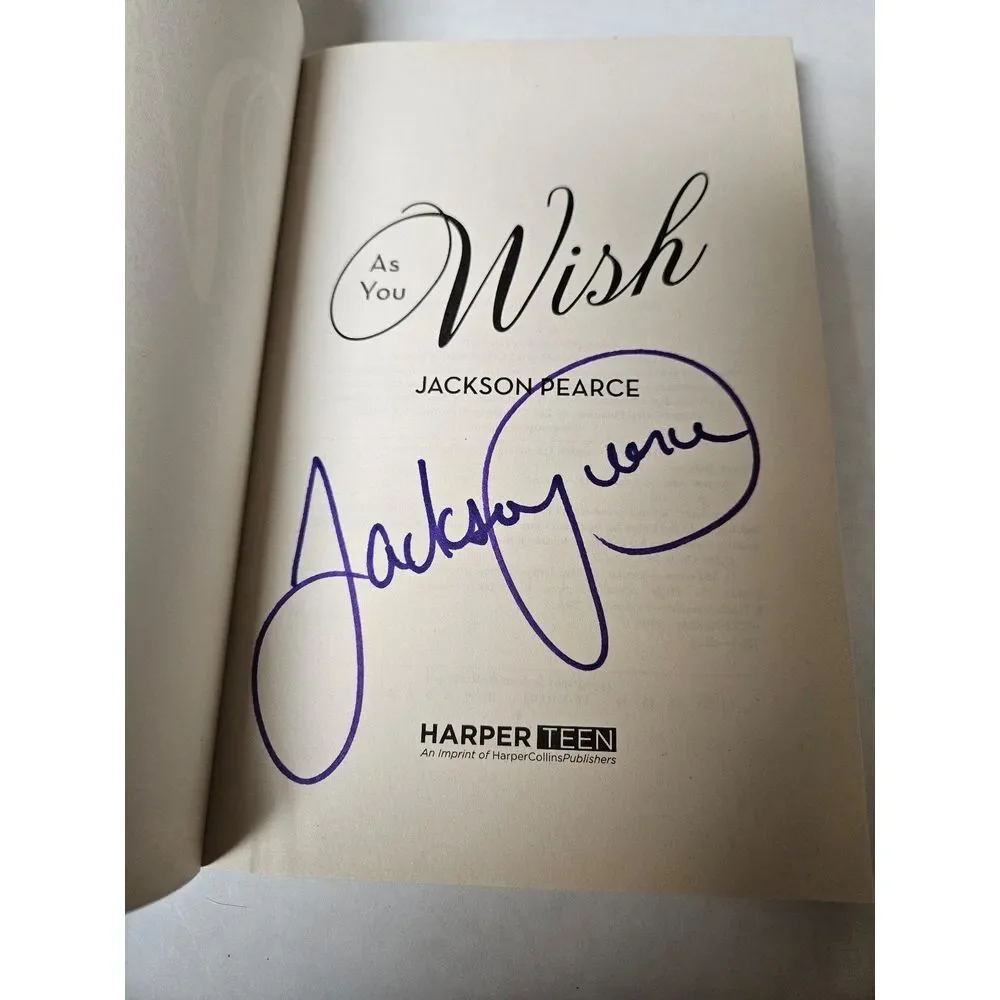 As‎ You Wish By Jackson Pearce Signed Copy
